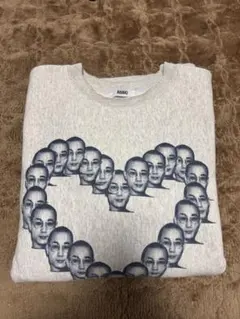 ARAKI グレー スウェット 顔プリント