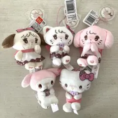 mikko✖️サンリオキャラクターズ　ドーナツデザインマスコット　５点セット