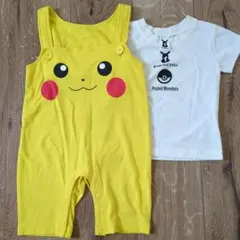ポケモン ピカチュウ ロンパース＆Tシャツ 90のサムネイル