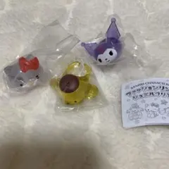 新品未開封♡サンリオ　ファッションリングジュエルクリア　３個セット