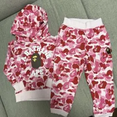 BAPEKIDS カモフラージュ パーカーとパンツセット　100cm