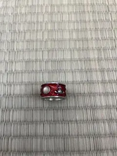 値下Vivienne Westwood キングリング 赤 XS 925 シルバー