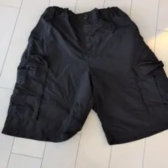 GU 黒 カーゴハーフパンツ 140cm