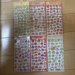 inamazy 3D embossed sticker 6枚セット