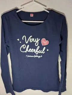 【送料無料】165cm 長袖Tシャツ 光るロゴで、お子様にも