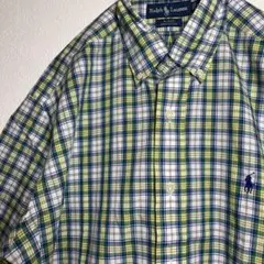 ラルフローレン ワンポイントロゴ 90's BDシャツ ビッグシルエット