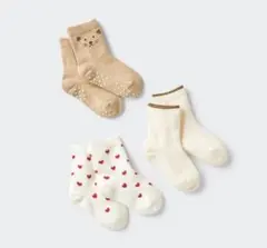 UNIQLO ベビーソックス 靴下 9-12cm 3足組