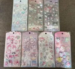 サンリオ　シール　7個セットシナモロール　ハローキティ　クロミ　マイメロディ