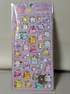 ♡おばけーぬ♡★ポップシール★うるちゅるシール【店舗購入】台紙パープル
