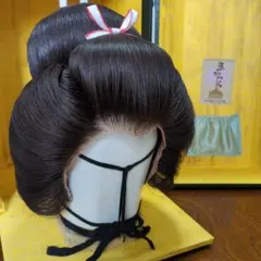 垂髪、今西かつら、黒髪、Mサイズ、中古舞踊かつら、大衆演劇かつら、日本髪かつら 京かつら｜一人ひとりに寄り添うかつら｜職人interview｜KYOTOT T5