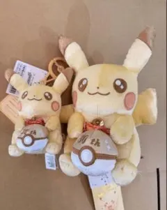 ピカチュウ ぬいぐるみ モンスターボール付き ポケモンたちをモチーフにした「ぬいぐるみバッジ in モンスターボール