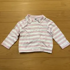 PETIT BATEAU ピンクストライプ　ジャケット24m