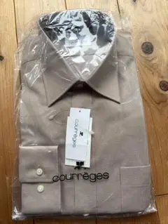 courrèges ベージュ 長袖ワイシャツ 39-80