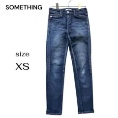 SOMETHING EDWIN アンクル スキニー デニム インディゴ XS