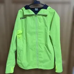 新品ATHLETA 蛍光イエローメッシュジャケット　XL