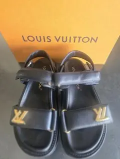 か*ん様 LOUIS VUITTON ブラックスポーツサンダル サンセット 美品