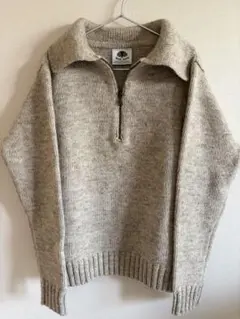 ブラックシープ　ニット セーター　ハーフジップ