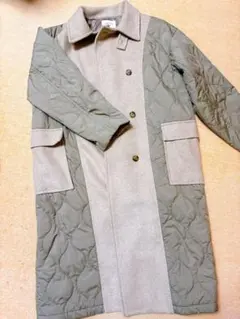 Samansa Mos2 キルティングジャケット オリーブグリーン