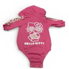 HELLO KITTY フード付きロンパース ピンク