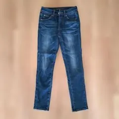 しまむら クロッシープレミアム デニム 裏起毛 ウエスト61