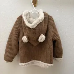 GAP 裏ボアくまさんフード付きコート(18〜24month)