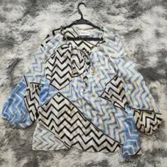 EMILIO PUCCI エミリオプッチ シルク チュニック 長袖ブラウス 総柄のサムネイル