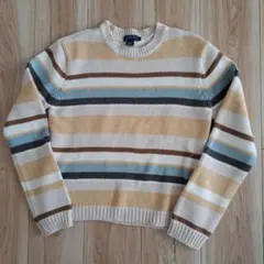 J.CREW 　ジェークルー　ニット　ストライプ　ベージュ　S