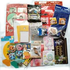 アニメ　キャラクターグッズ　まとめ売り　缶バッジ　シール　文房具
