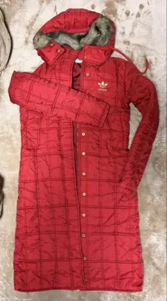 【美品】adidas ファー付きロングコート Sサイズ