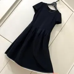 FOXEY ❣️フォクシーワンピース半袖ブラックニットワンピース40