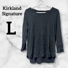 美品✨️Kirkland Signature 【L】長袖Tシャツ ダークグレー