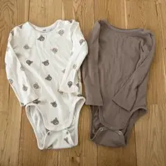 クマ柄ロンパースほか2点セット　9-12M