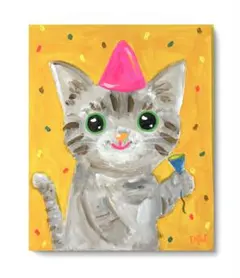 パーティーキャット　アートパネル原画