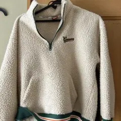 Converse フリースジャケット M クリーム