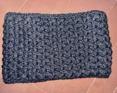 ハンドメード　ネックウォーマー　黒