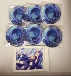 プロセカ 青柳冬弥 グリッター缶バッジ 10C パシャこれ