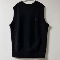 チャンピオン×ビームス 別注 リバースウィーブベスト ブラック M