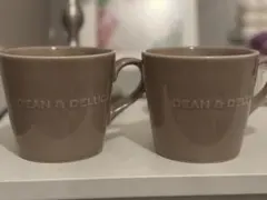 DEAN & DELUCA ベージュマグカップ 2個セット