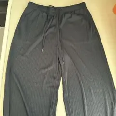GU リブプルオンパンツ　ブラックM
