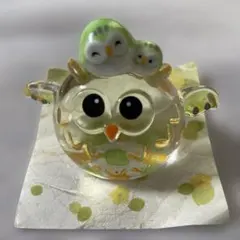 クリスタル　仲良しふくろう