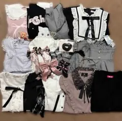 量産型 地雷系 21点まとめ売り ワンピース ブラウス スカート アクセサリー