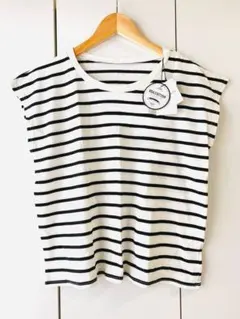新品 GRL グレイル ボーダー Tシャツ カットソー 白黒 USAコットンのサムネイル
