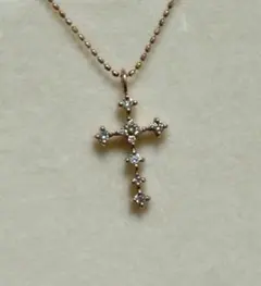 AHKAH blanc アーカーブラン❤️ネックレスミュゼクロスK18ゴールド