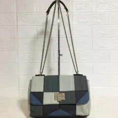 no25472 ディーゼル デニム パッチワーク ショルダー バッグ