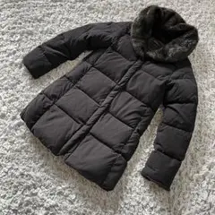 サニークラウズ　ダウンフェザー　ロングコート　スミクロ　Mサイズ