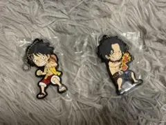 ワンピース ラバーストラップ ルフィ エース 2個セット