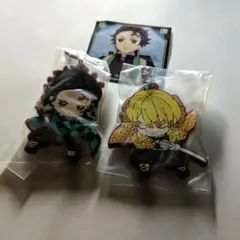 鬼滅の刃　竈門炭治郎　我妻善逸　ラバー　ストラップ