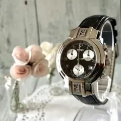 【ウナウナ】FENDI　フェンディ　4500G　クロノグラフ　腕時計 FENDI】フェンディ オロロジ クロノグラフ 腕時計 4500G