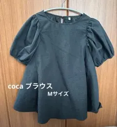 coca 半袖ブラウス ブラック Mサイズのサムネイル