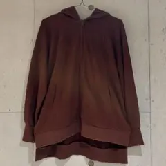 GAP フルジップパーカー ブラウン